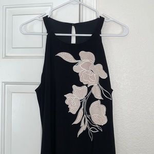 WHBM top with floral detail